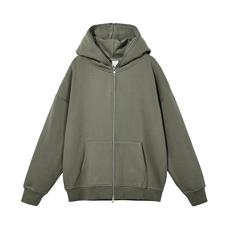 Manufacturer Hoodies Double Headed Full Zipper Ninja Hat Loose Fit Suitable for Both Men and Women Custom Hoodies Vintage Style