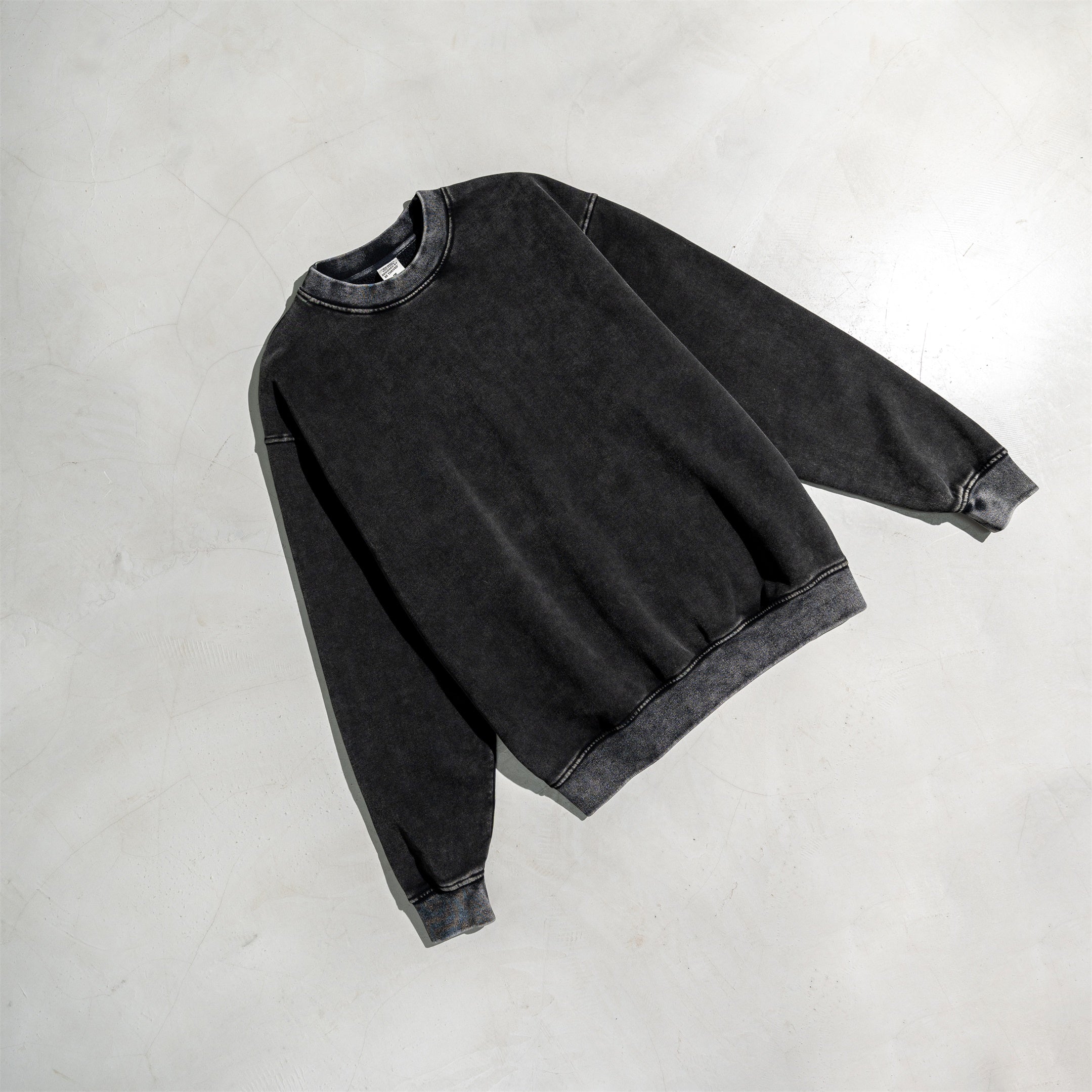 Wholesale Street Fleece Wear Custom Logo Washed Winter Vintage Pullover Wholesale Drop Shoulder Fashion Hoodies & Sweatshirts