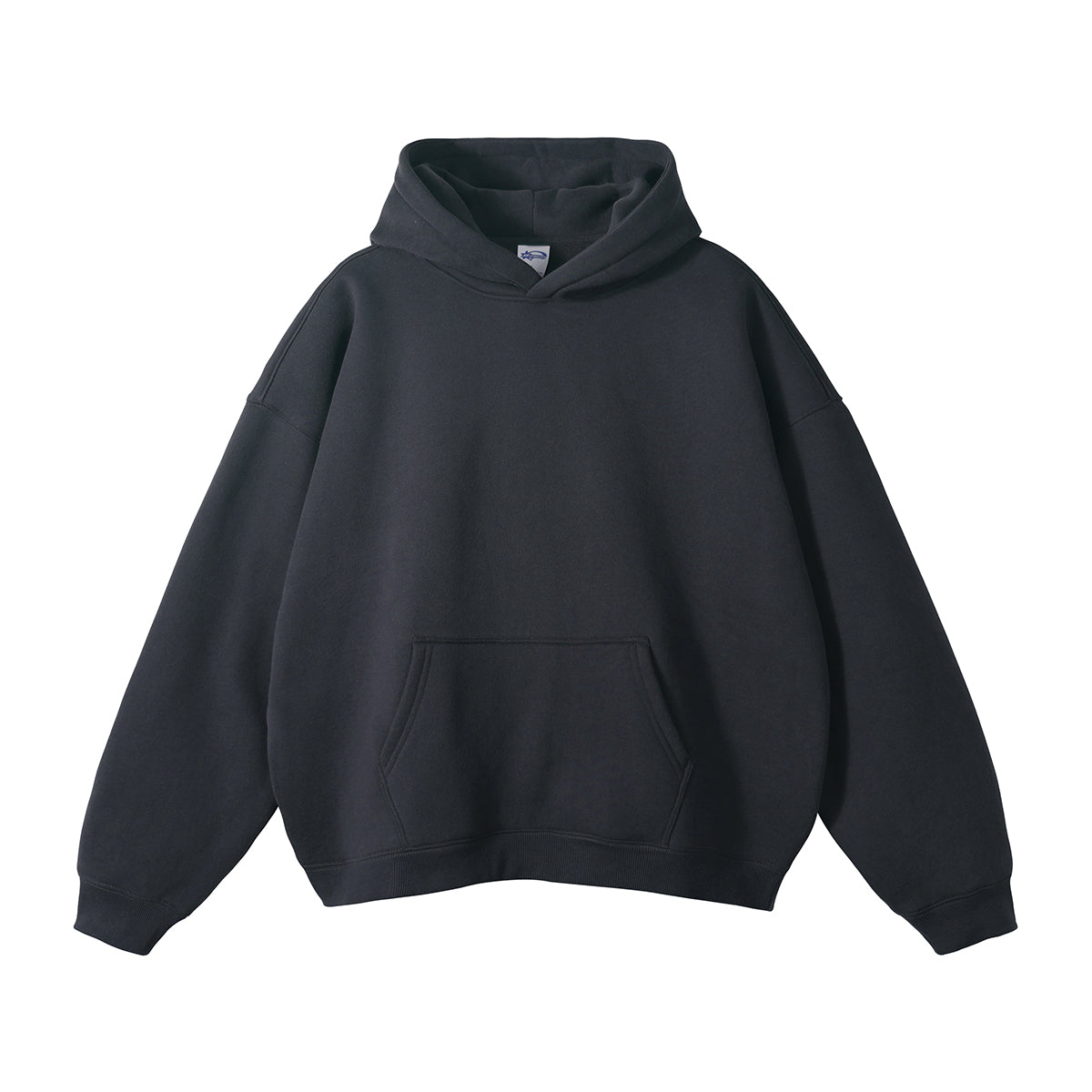 Custom 100% Cotton Fleece Hoodies  High Quality Wireless Drop Shoulder Blank Pullover Distressed Streetwear Heavyweight Hoodie