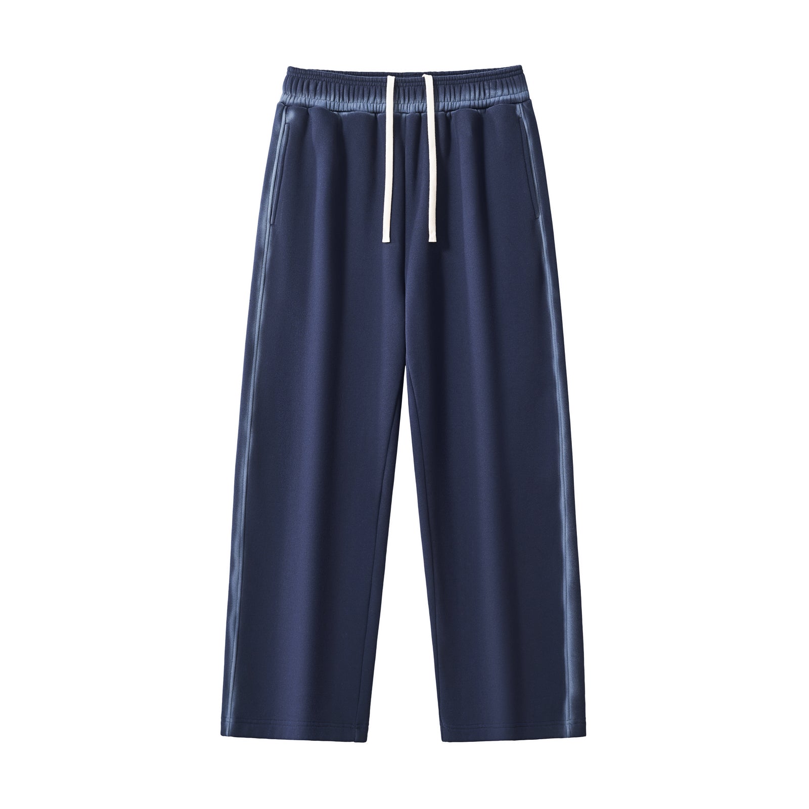 Clothing Manufacturer Custom logo Drawstring 350g Acid Wash Fleece Fashionable Streetwear Plain Men Sweatpants High Quality