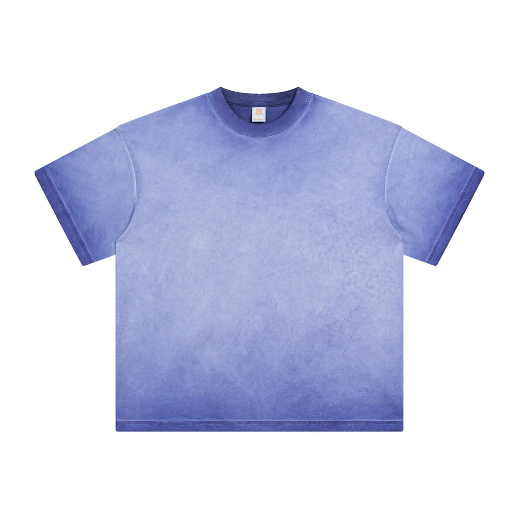 Custom Tshirts Streetwear High Quality Acid Wash Drop Shoulder Short Sleeve Round Neck Unisex High Quality New Style t Shirts