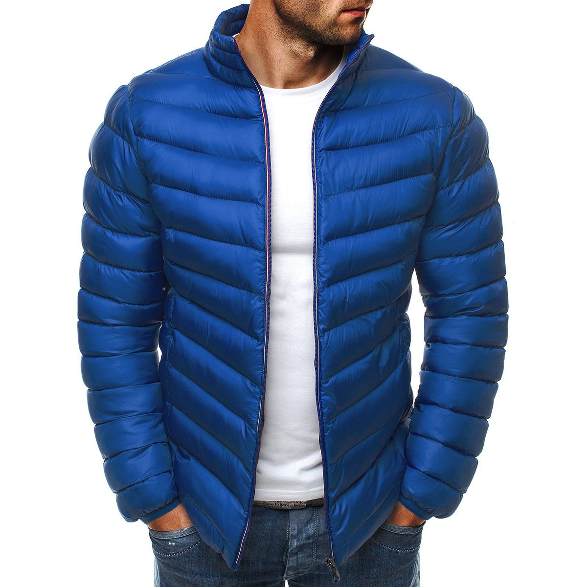 Wholesale Fall and Winter Style 7 Color Solid Colored Crew Neck Cotton Coat Jacket High Quality Plain Design Unisex Jacket