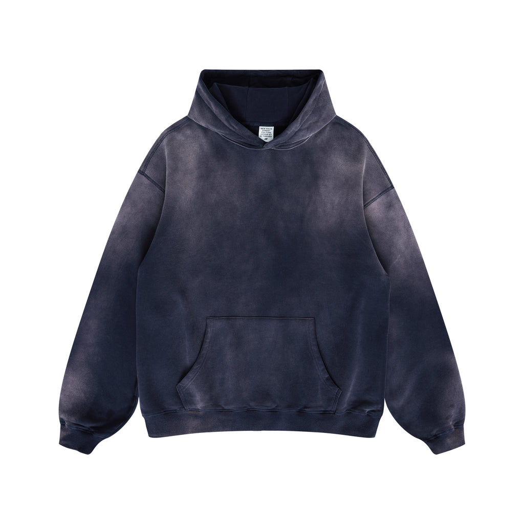 400G Heavyweight Oversized Vintage Custom Wireless Streetwear High Quality Blank Washed Drop Shoulder Puff Printing Hoodie