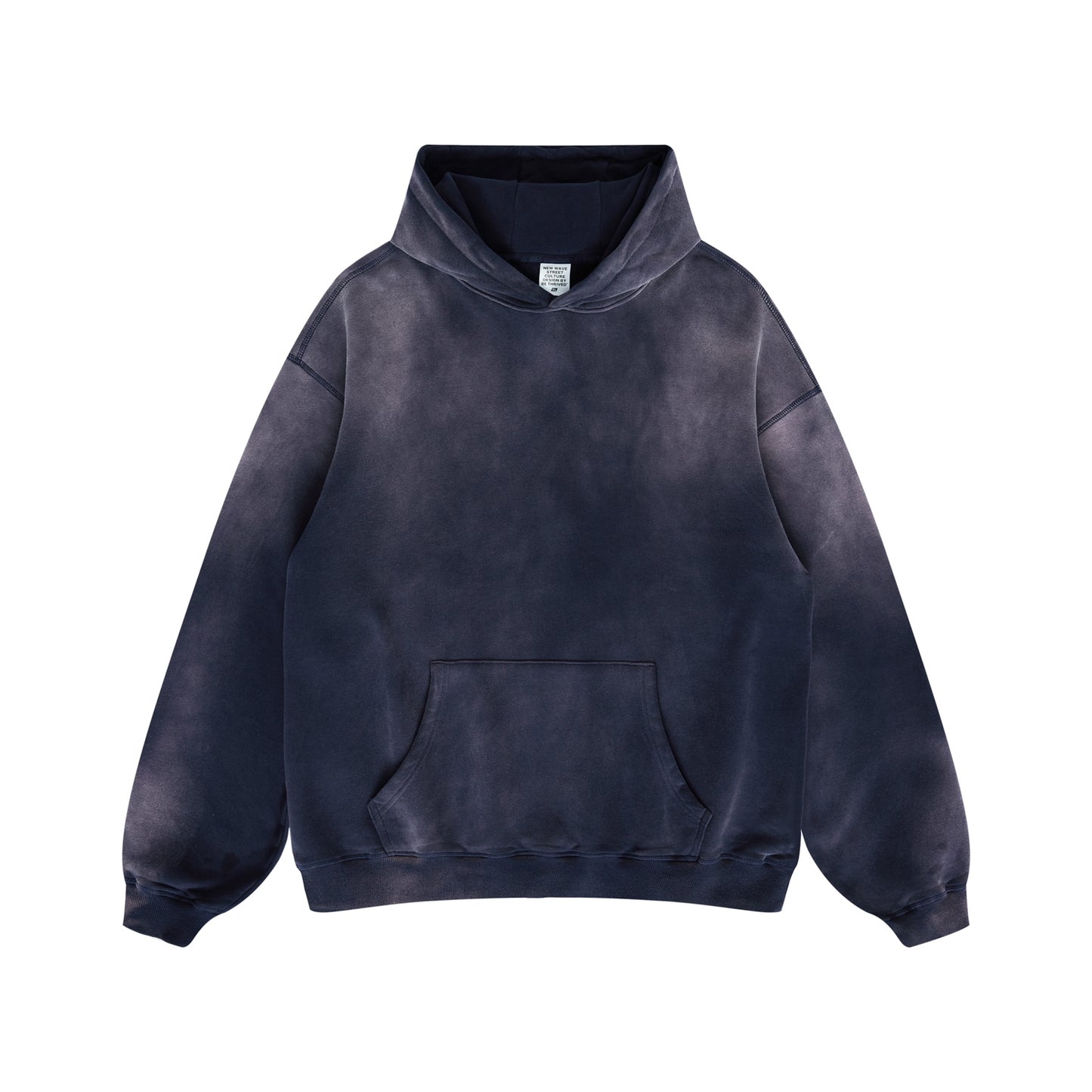 400G Heavyweight Oversized Vintage Custom Wireless Streetwear High Quality Blank Washed Drop Shoulder Puff Printing Hoodie