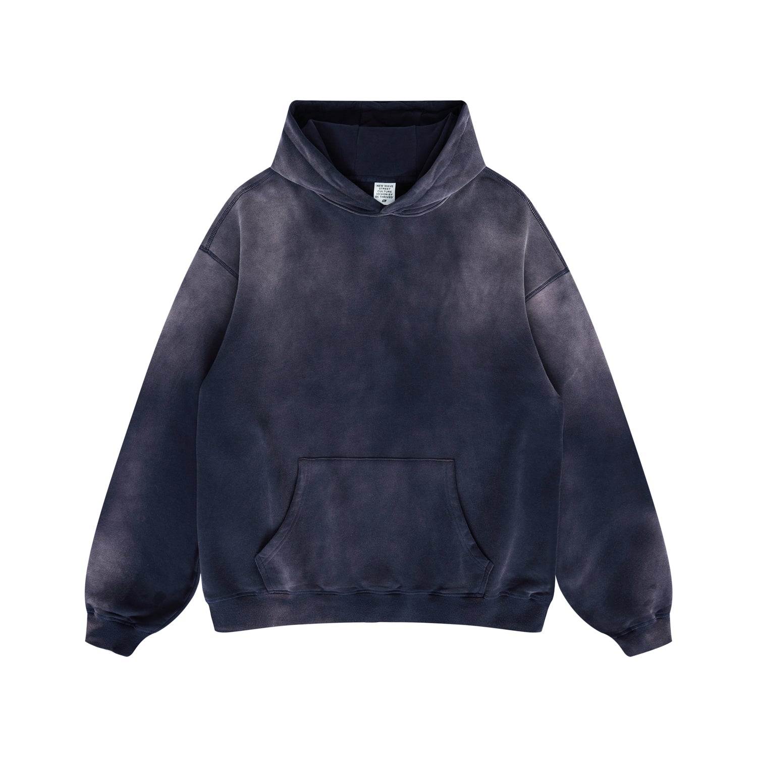 400G Heavyweight Oversized Vintage Custom Wireless Streetwear High Quality Blank Washed Drop Shoulder Puff Printing Hoodie