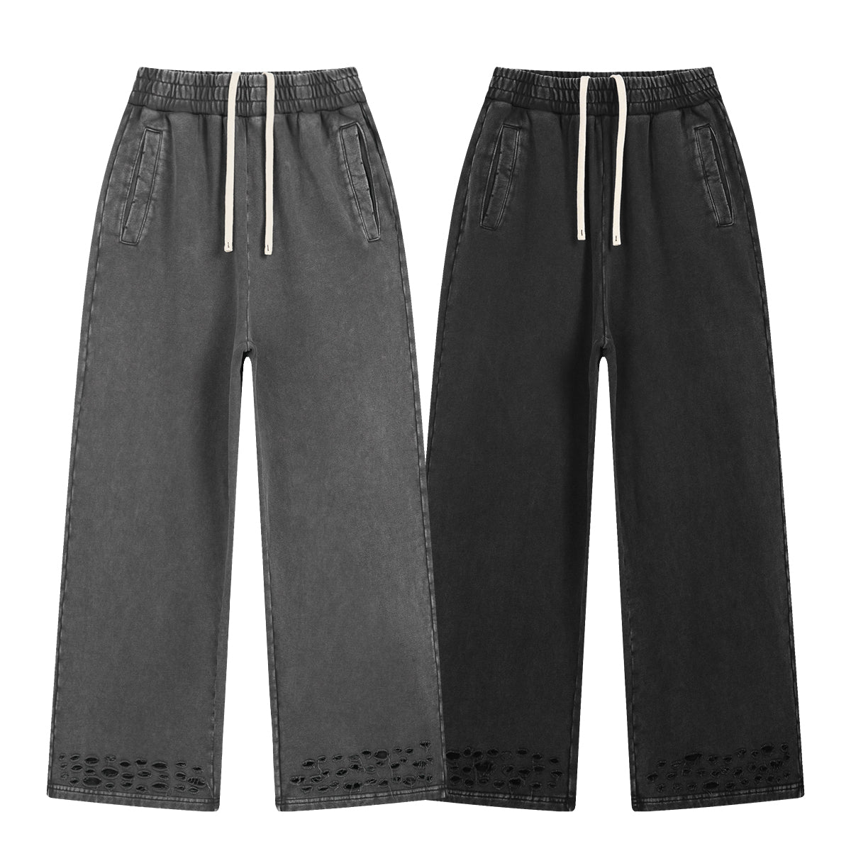 Wholesale Loose Heavy Cotton Sweatpants High Quality Streetwear Custom Puff Printing Fashion Design Sport Blank New Style Pants