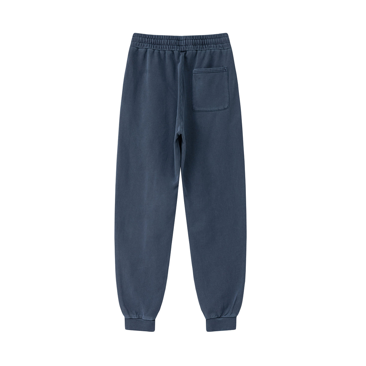 OEM Men Sweatpants 100% Cotton Blanc Loose Ankle Length Washed and Distressed Trousers American Style Fall and Winter Style