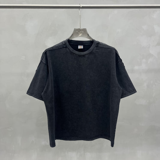 100% Men's T-shirts Vintage Patchwork Casual Short Sleeve High Quality Streetwear Custom logo Dtf Transfers for t Shirts