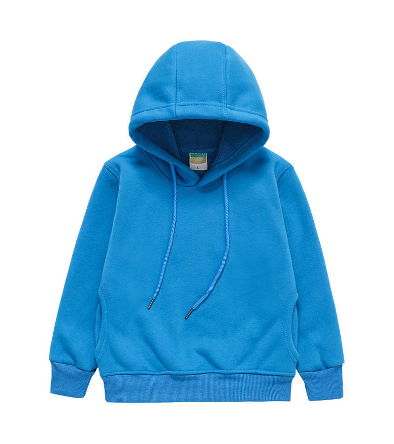 11 Color Fleece Children's Sweatshirt Plain Oversize Pullover Hoodie High Quality Heavyweight Hoodie Autumn and Winter Style
