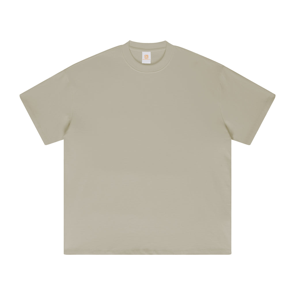 425G Heavyweight 100% Cotton Oversized Drop Shoulder High Quality Short Sleeve Pure Color Fashion Personalized T-shirt