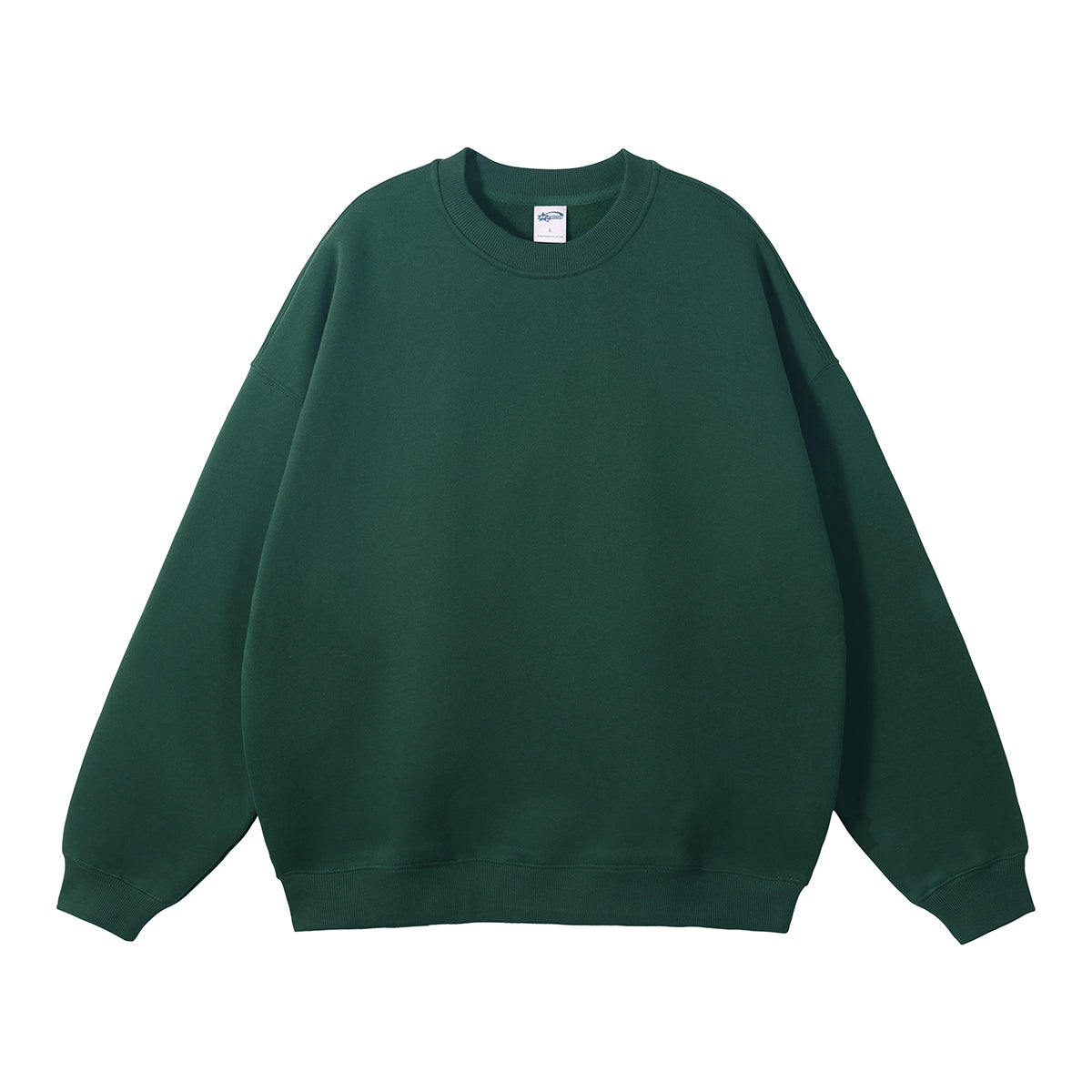 Manufacturer Hoodies 12 Color Fleece Pullover with No Hood Loose Sleeved Round Neck Sweater 100% Cotton Custom Hoodies Vintage