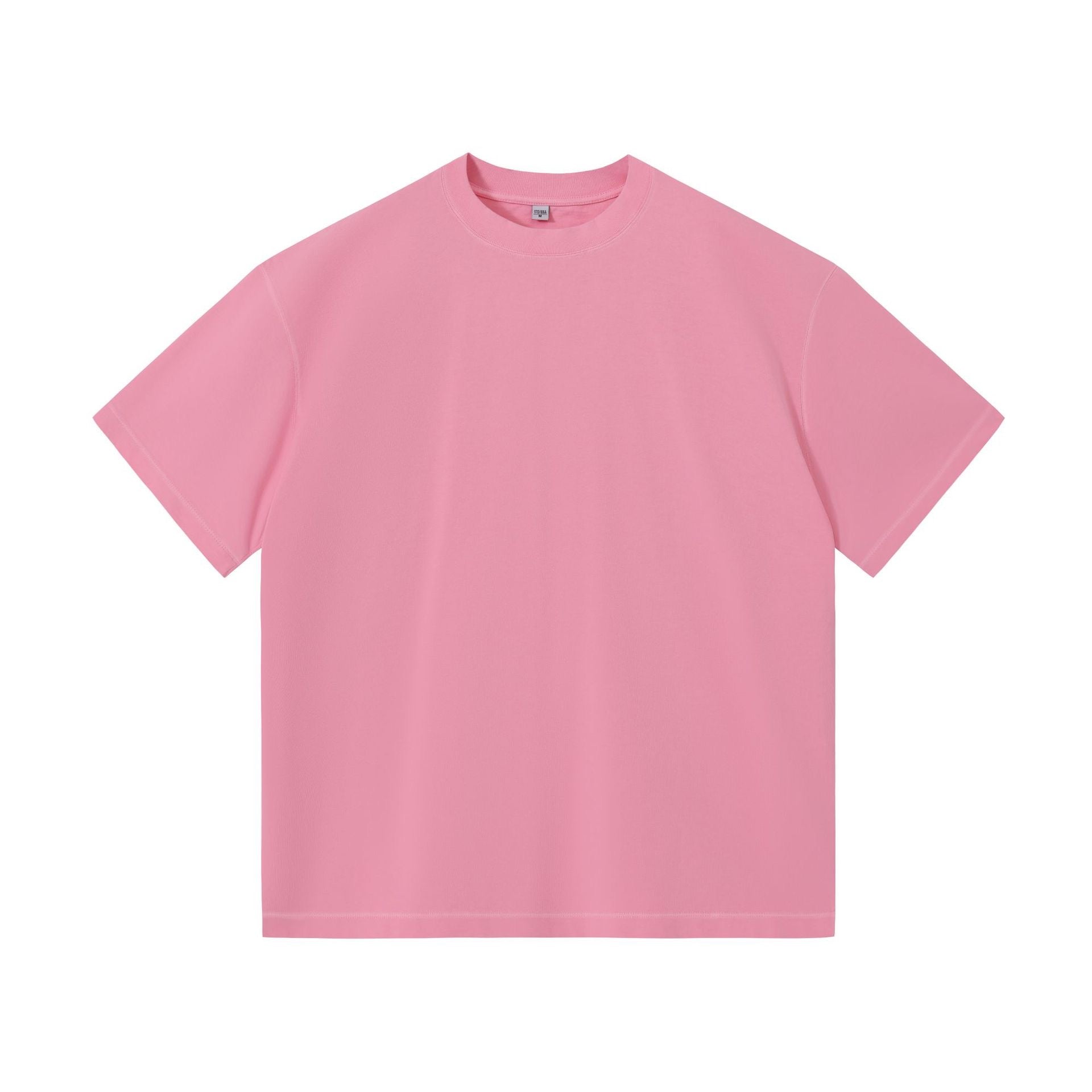 350G Heavyweight Pure Color Short Sleeve Custom Vintage Acid Wash Oversize Blanks Men t Shirt High Quality