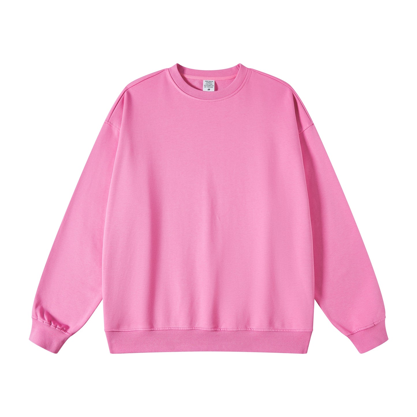 You Can Customize Your Favorite Pattern Heavy Duty Fleece Pullover with No Hood and Loose Shoulder Round Neck with Terry Fabric
