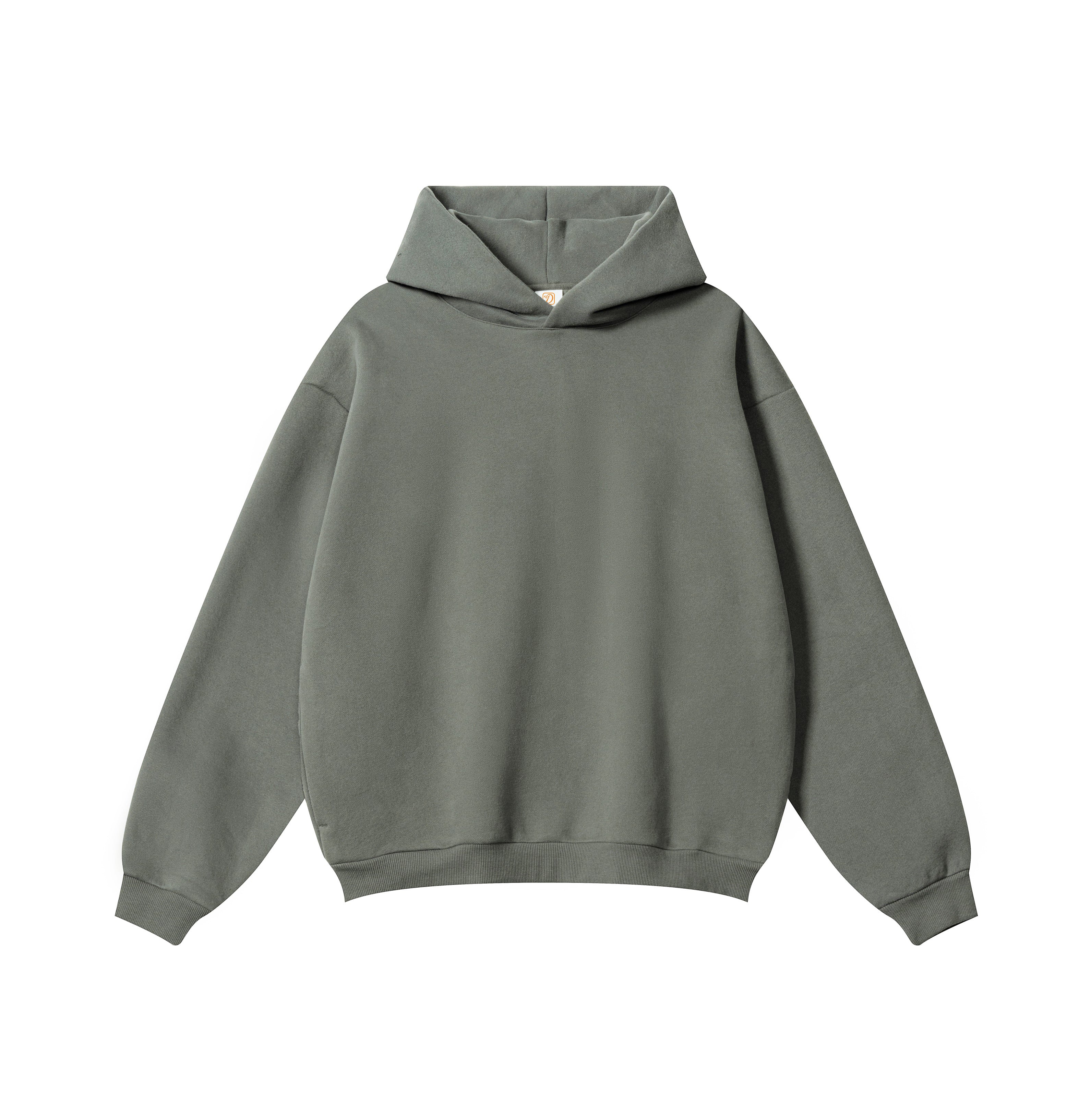 Custom Blank Pullover Pure Color Drop Shoulder Fleece Zip High Quality Polyester and Cotton Wholesale Hoodies