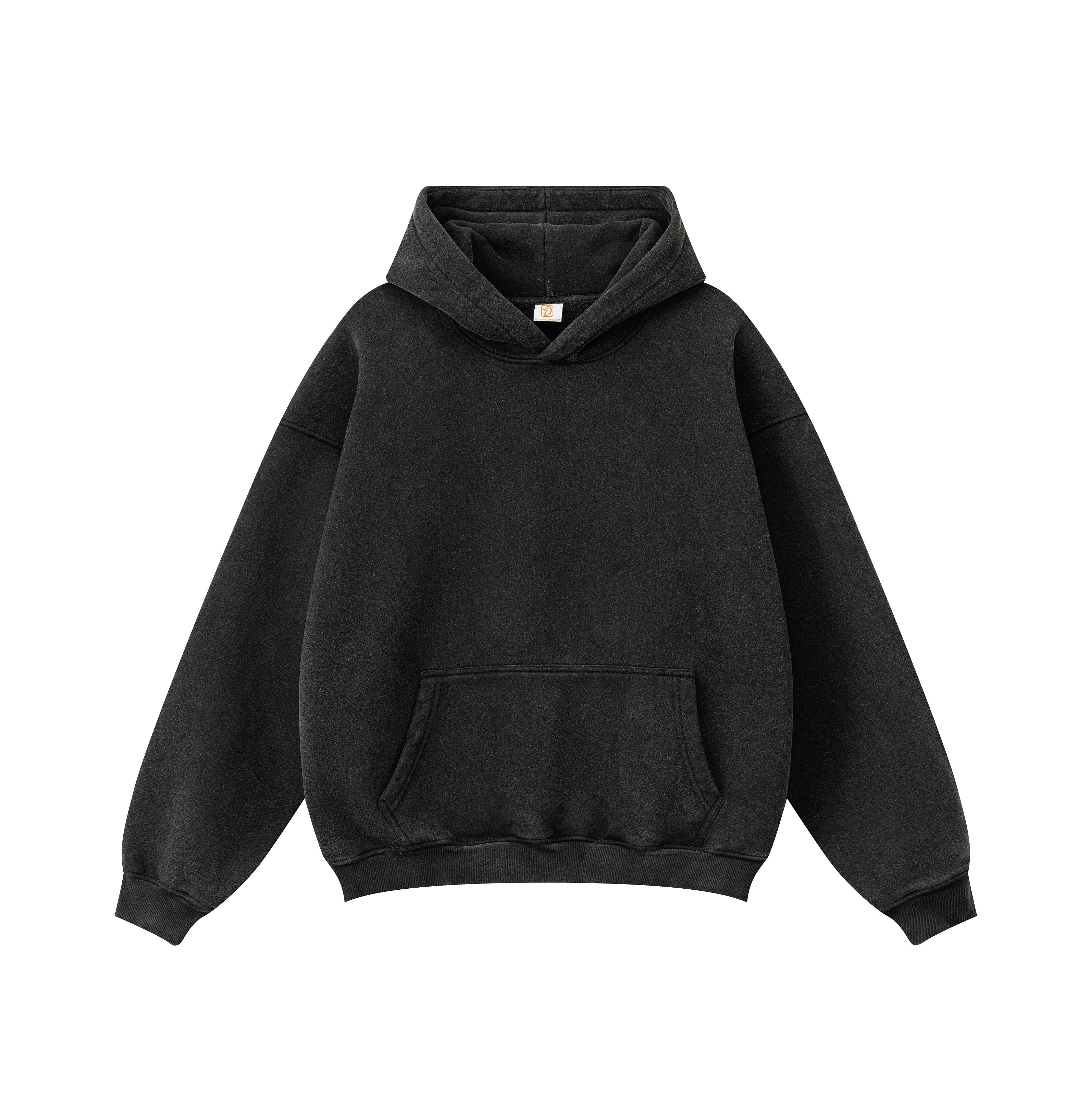 Custom Vintage Blank High Quality 340G Heavyweight Streetwear Screen Printed Sublimation Drop Shoulder Fashion Cheap Hoodies