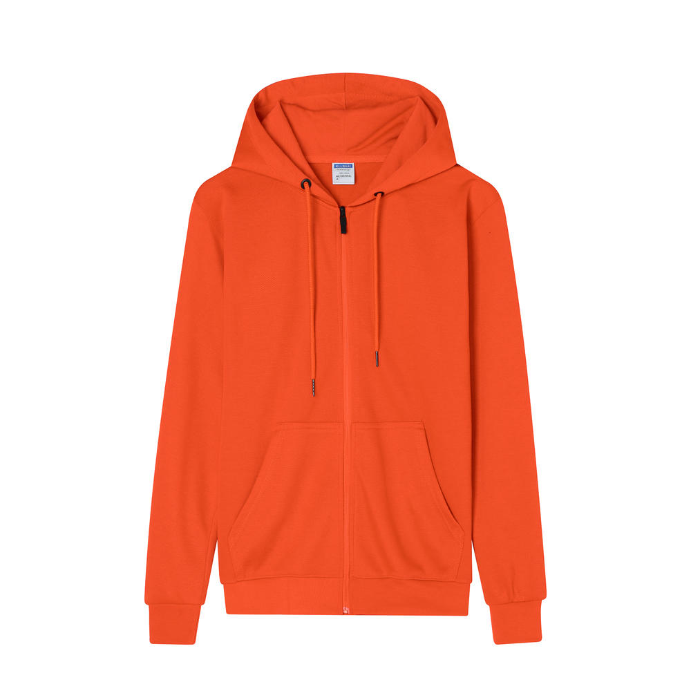 Wholesale Plus Size Custom Blank Full Zip Cotton Heavyweight Puff Printing Oversized Fashion Hoodies High Quality