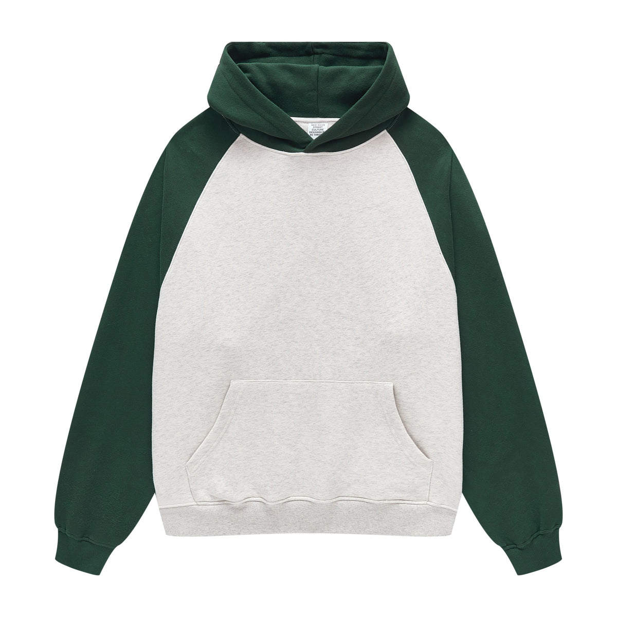 Wholesale Loose Fitting Cotton Casual Brand Hoodies Collared Contrast Color Men's Fashion Hoodie Autumn and Winter Style
