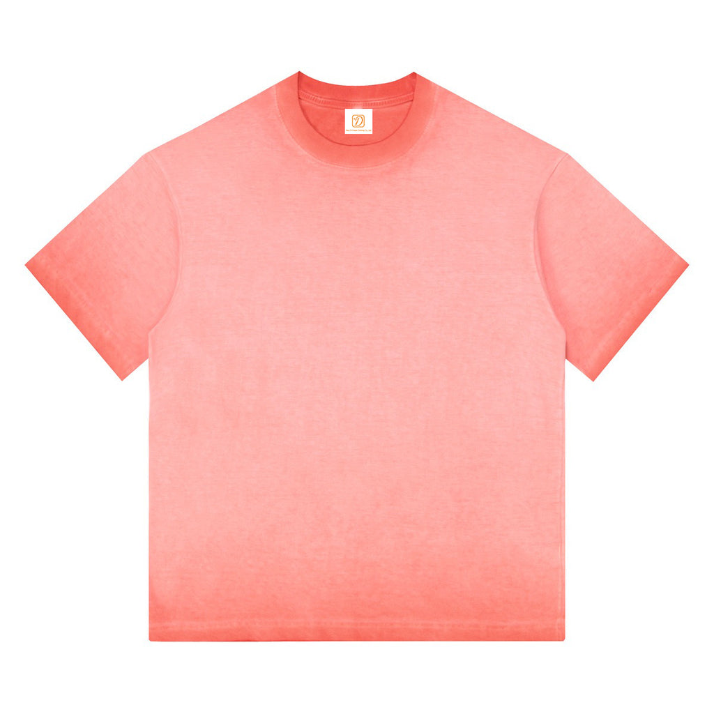 Heavyweigh Vintage Drop Shoulder Short Sleeve 100% Cotton Blank Streetwear Sublimation Round Collar Washed T-shirts Wholesale