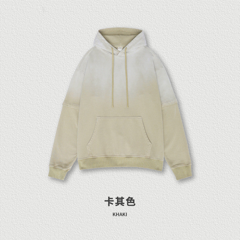 100% Cotton Terry Fake Two Piece Oversized Heavyweight Washed Custom Puff Print High Quality Drop Shoulder Hoodie