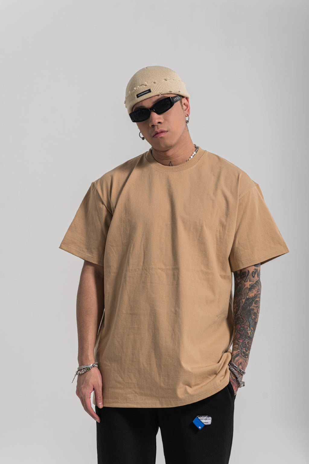 Custom Plus Size Men's T-shirts Unisex High Quality Drop Shoulder Blank O-neck 100% Cotton Fashion Heat Transfers for T-shirts