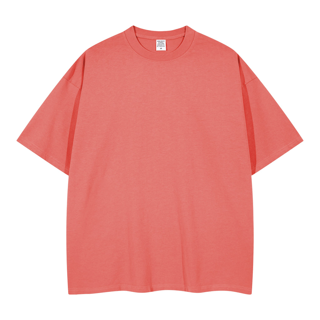 100% Cotton Drop Shoulder T-shirt Streetwear Men's Wholesale Embroidery logo Wholesale High Quality Round Neck Fashion T-shirt