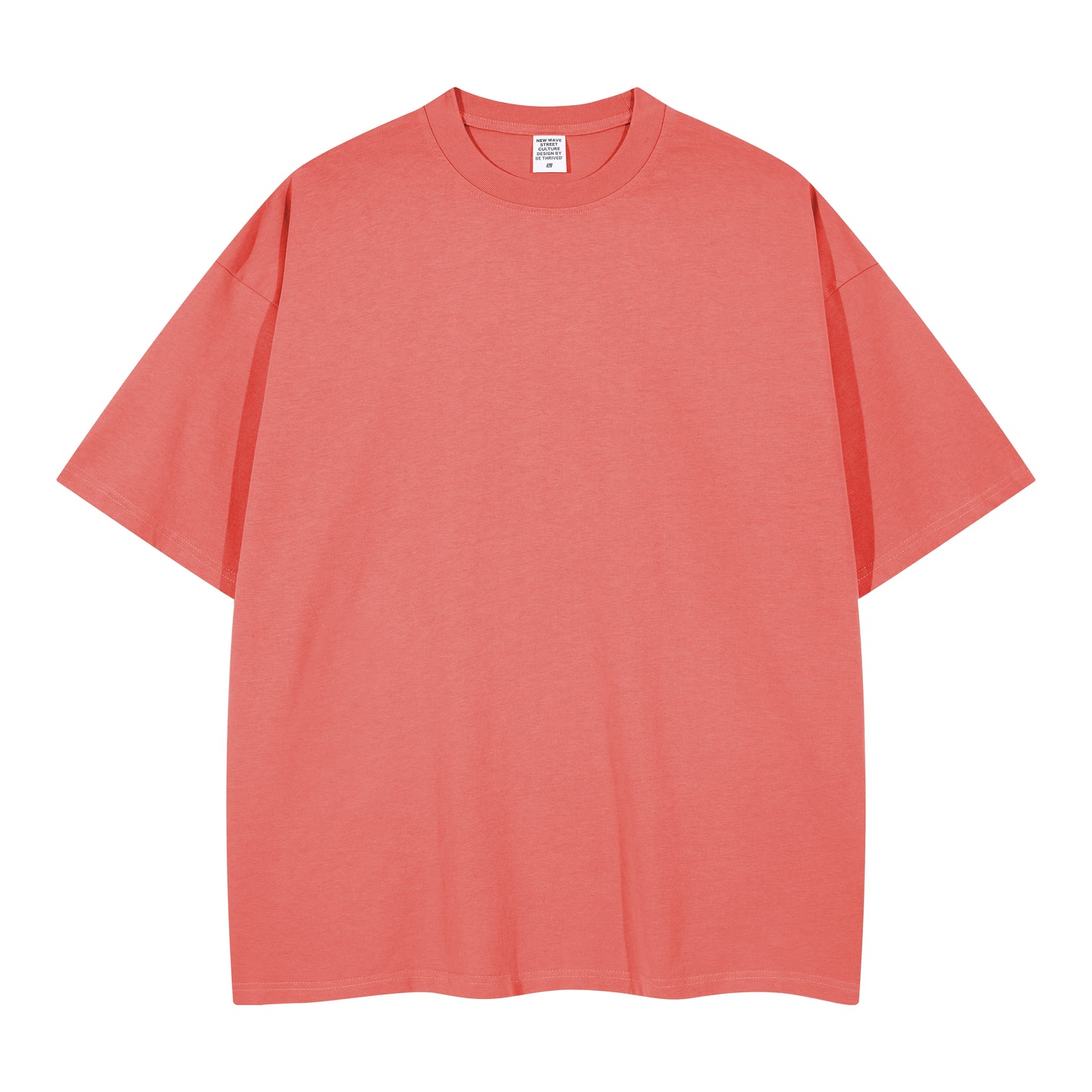 100% Cotton Drop Shoulder T-shirt Streetwear Men's Wholesale Embroidery logo Wholesale High Quality Round Neck Fashion T-shirt