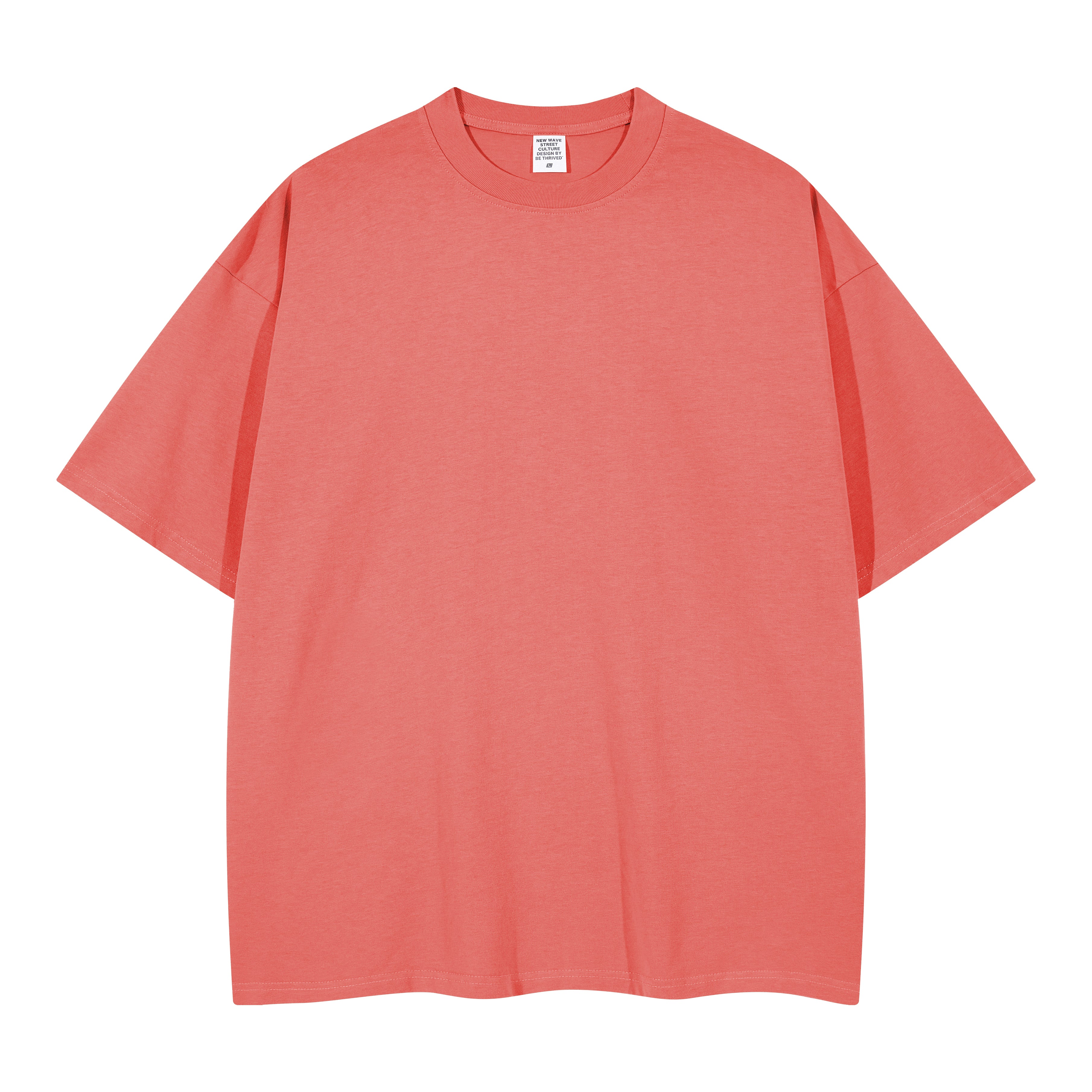 100% Cotton Drop Shoulder T-shirt Streetwear Men's Wholesale Embroidery logo Wholesale High Quality Round Neck Fashion T-shirt