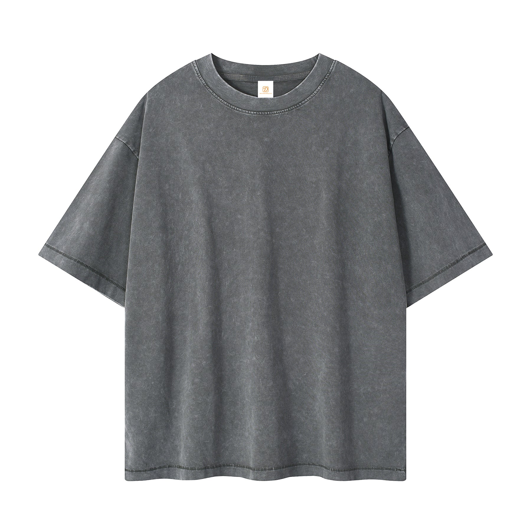 Loose Custom logo T-shirt Wax Printing Drop Shoulder Embroidery Wholesale Short Sleeve Streetwear High Quality Men's T-shirts