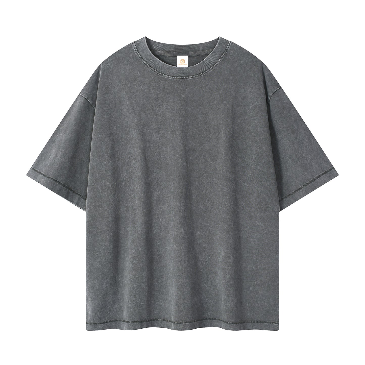 Mens Clothing Custom Wholesale Heavy Cotton New Style Summer Short Sleeve Wax Printing High Quality Washed Streetwear T-shirt