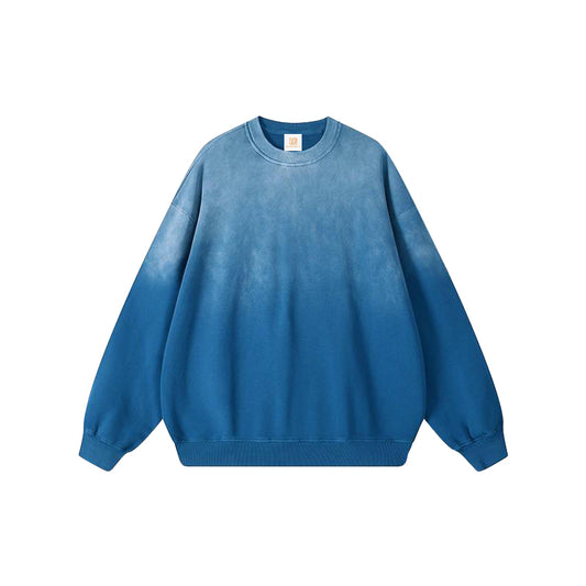 Hot Selling Round Neck Heavy Cotton Loose Heavyweight Streetwear Acid Wash Unisex High Quality Wholesale Drop Shoulder Hoodie