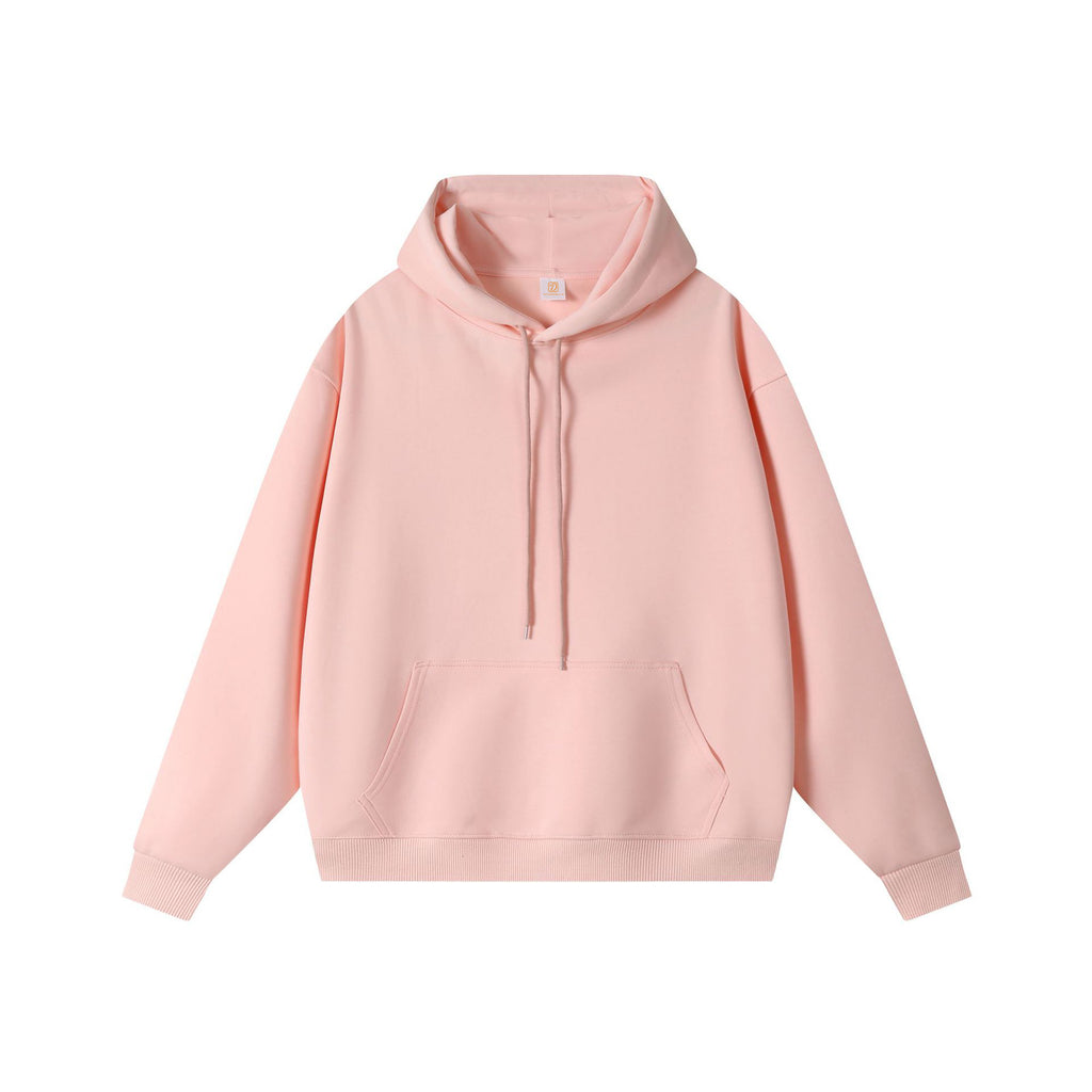 Heavy Cotton Oversized Streetwear Pure Color High Quality Blank Pullover Heavyweight Screen Printed Drop Shoulder Men's Hoodies