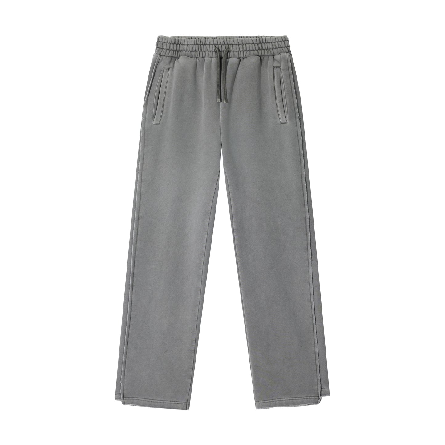 Oem Customized Sweatpants logo Heavy Duty Washed Loose Fitting Padded Fleece Sweatpants High Quality American Style Design