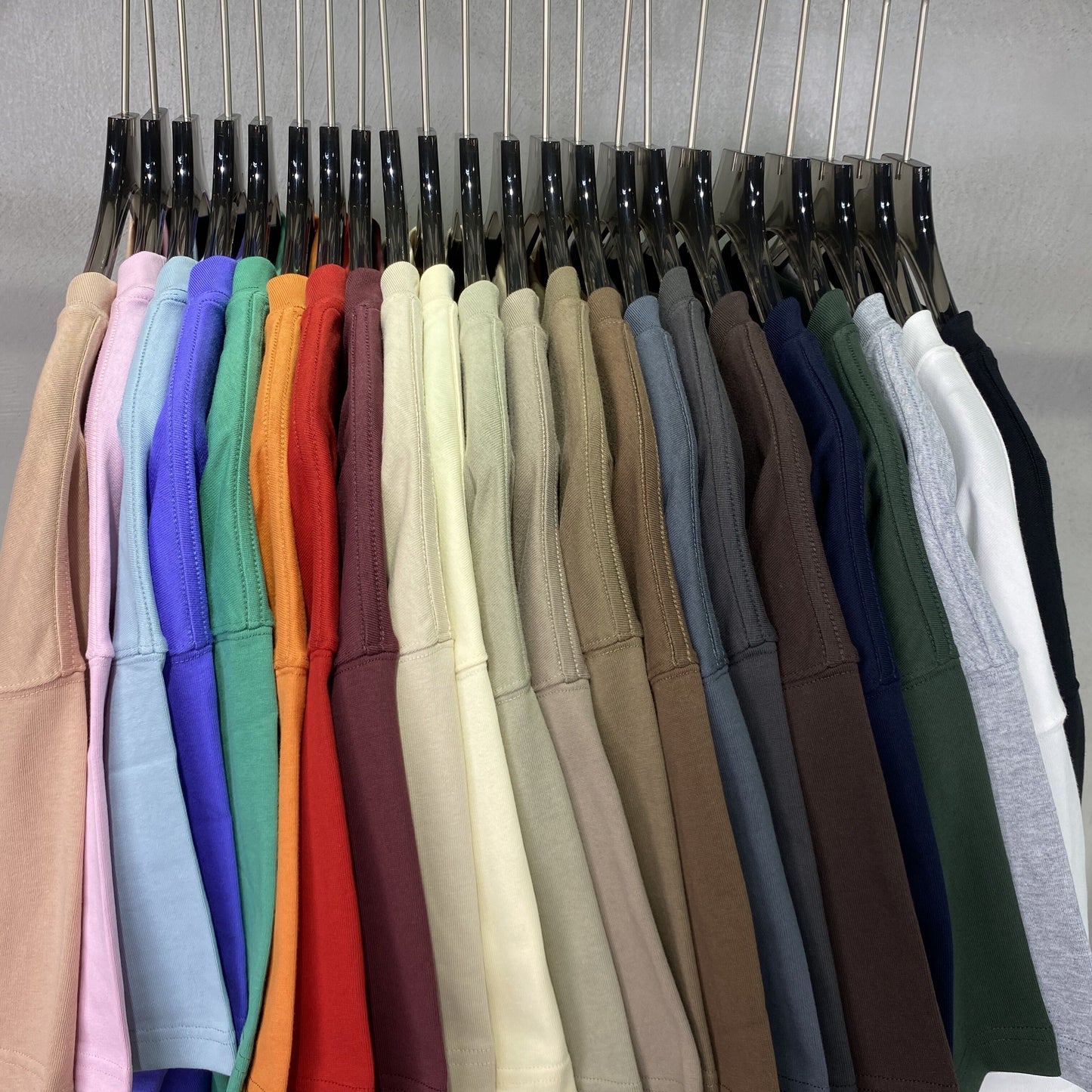 305G Heavyweight Blank Pure Color Loose Heavy Cotton Short Sleeve Drop Shoulder Screen Print Streetwear High Quality T-shirts