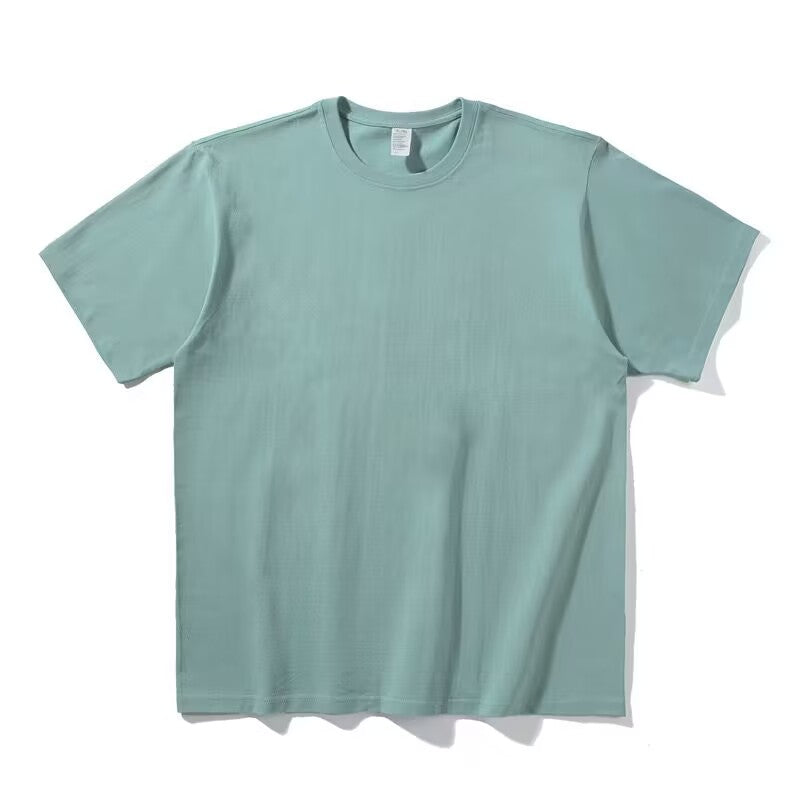 You can choose the process you like and customize the pattern for the dropped shoulder seamless heavyweight short sleeved shirt.