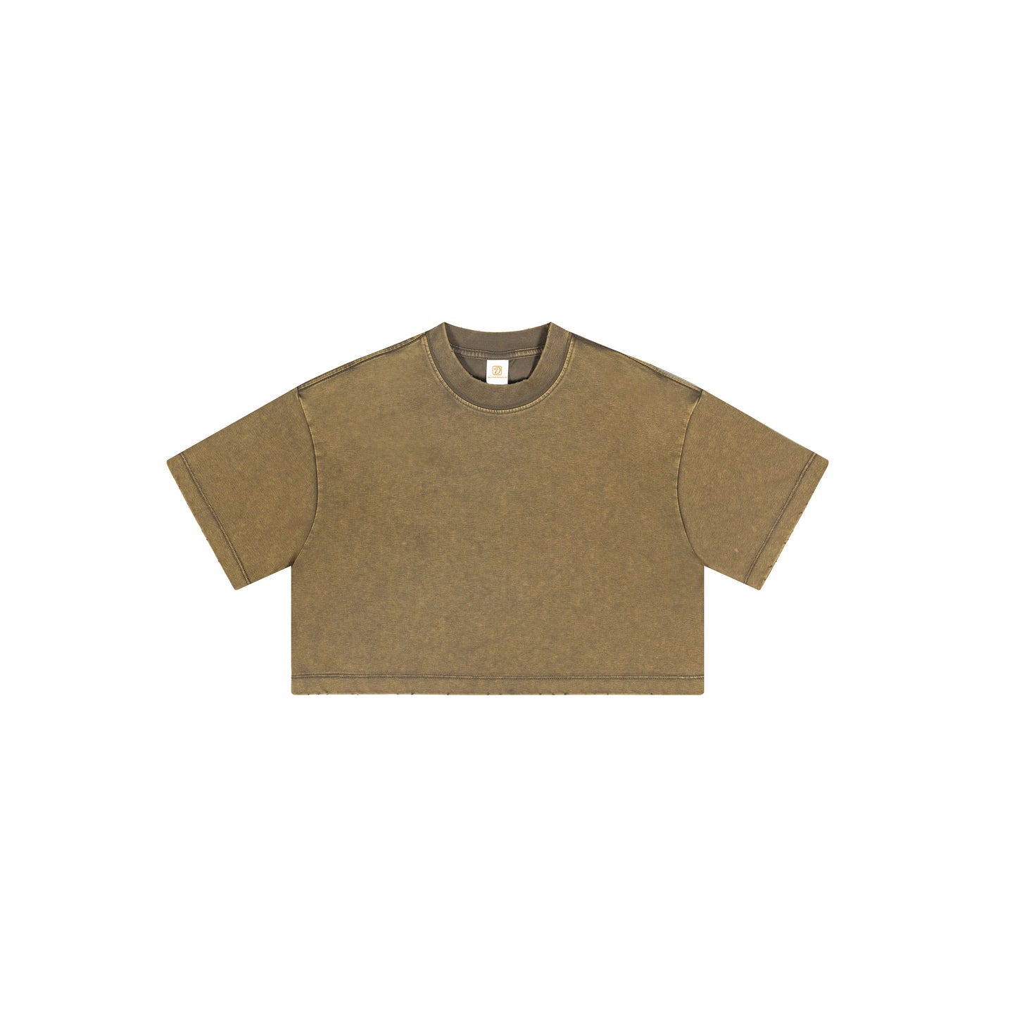 Hot Selling Heavyweight Tshirts O-neck Short Sleeve New Style 230g Crop Top Sport Fashion Brand Acid Washe Fashion Plain Tshirts