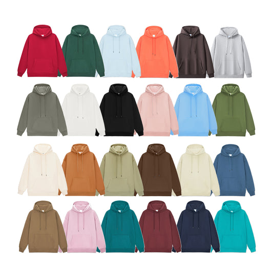 Pullover Custom Logo Unisex Fashion High Collar In-Stock Solid New Design Custom Heavyweight Streetwear High Quality Hoodies