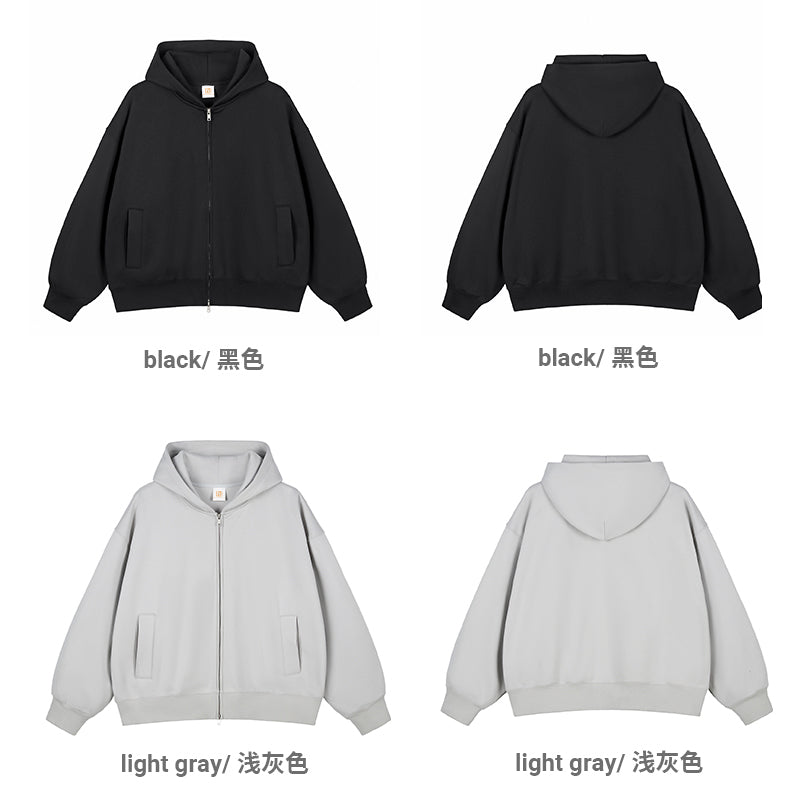 Custom Designer Men's Custom Zip Heavyweight Casual Long Sleeve Streetwear Blank Pullover Fleece Sweaters and Hoodies