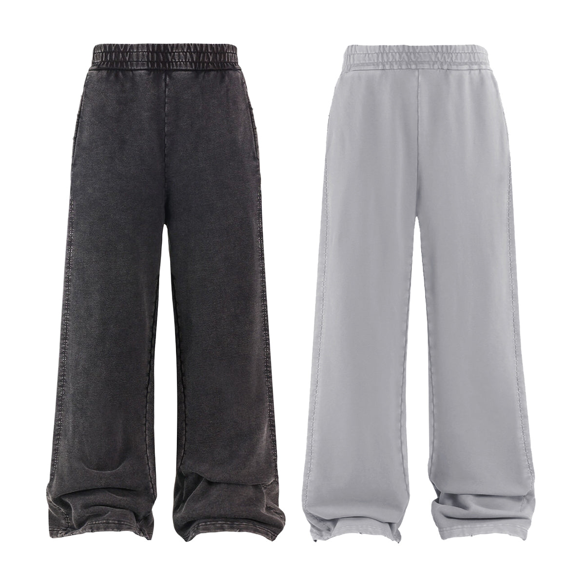 440g Heavyweight Vintage Sweatpants Sublimation 100% Cotton Loose Fit Screen Printed High Quality Design Men's Sweatpants