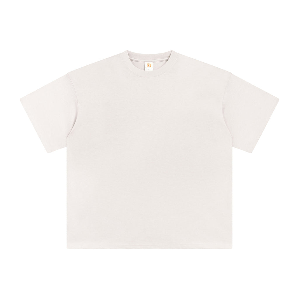 Wholesale Tshirt Oversized High Quality Men's T-shirts Basic Drop Shoulder Heavy Cotton Streetwear Loose Short Sleeve T-shirt