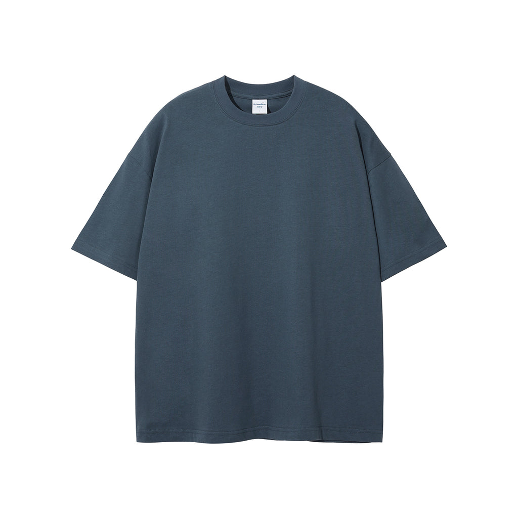 Hot Selling High Quality T-shirt Drop Shoulder Pure Color Round Neck Custom logo Blank Streetwear Short Sleeve t Shirt for Men