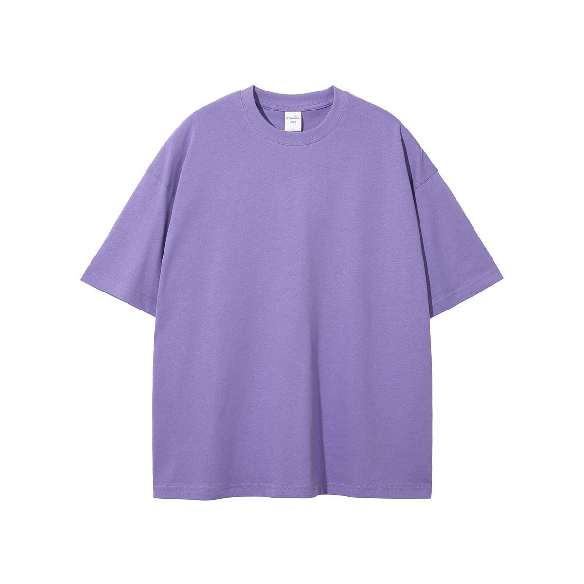 Custom Weight 20g Color Solid Pure Cotton Loose Shoulder Short Sleeve the t Shirt Has a Large Size and a Small Shrinkage Rate