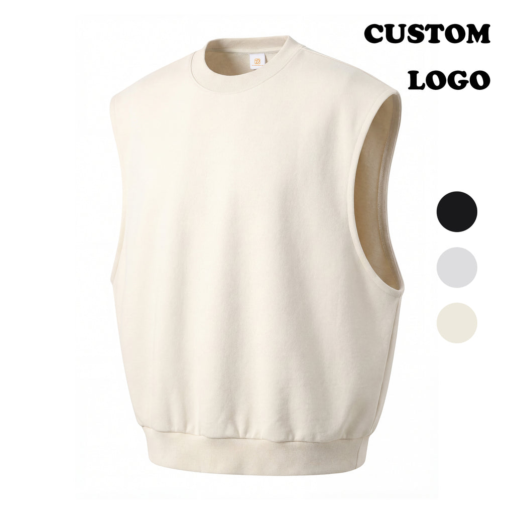 Mens Clothing Casual Customized t Shirts Sleeveless Summer High Quality Blank 100% Cotton New Design Plain Personalized T-shirt