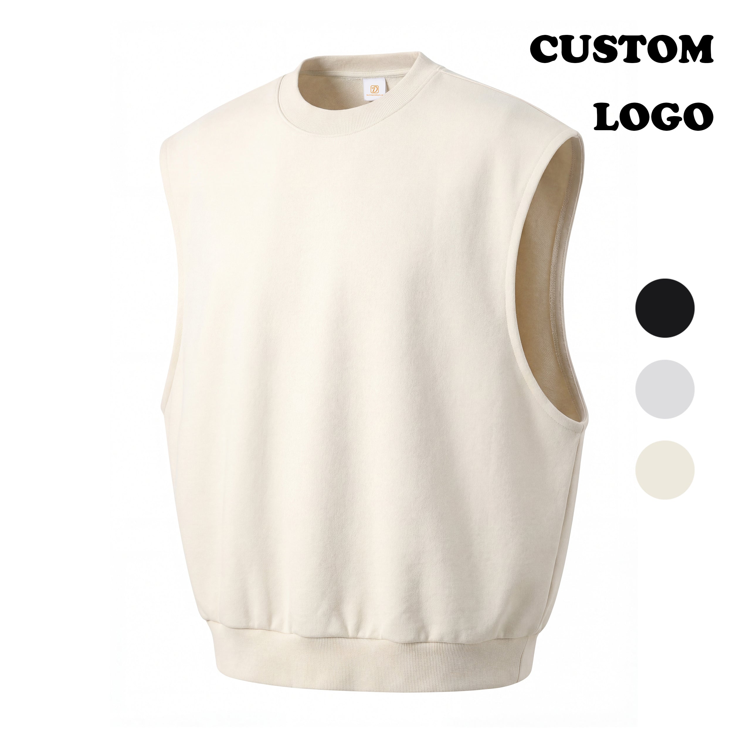 Mens Clothing Casual Customized t Shirts Sleeveless Summer High Quality Blank 100% Cotton New Design Plain Personalized T-shirt