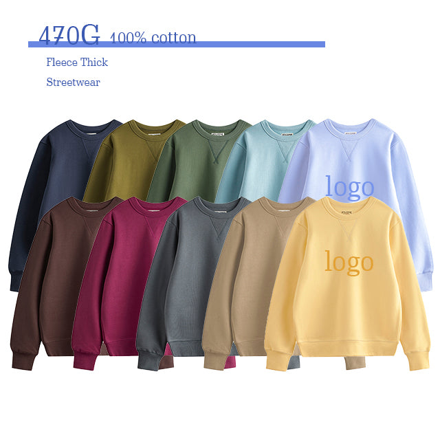 Round Neck Heavyweight Fleece Thick Heavy Cotton Oversized Drop Shoulder Sublimation Terry High Quality Hoodie