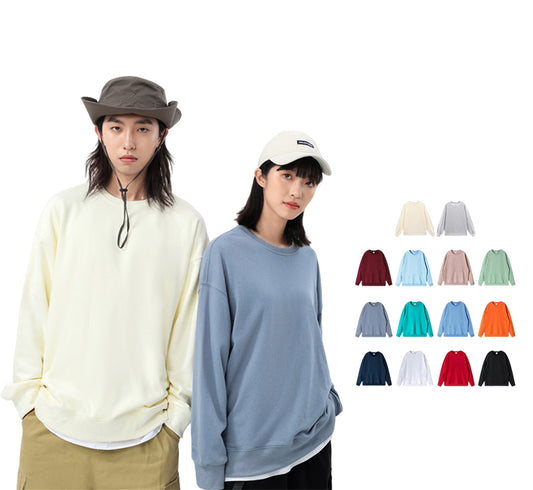 Drop Shoulder Plus Size Round Neck High Quality Multicolored Custom Puff Print 100% Cotton Heat Transfers for Hoodies