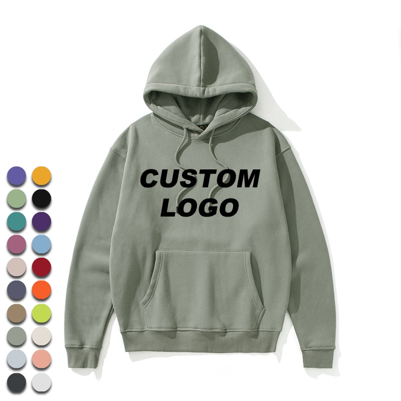 Custom high quality embroidery blank hoodies unisex pullover men's hoodies